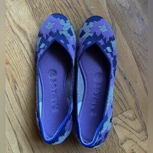 Rothy’s Purple Botanicamo Flats 6.5